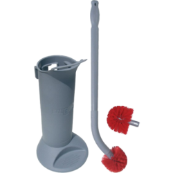Brosse WC avec manche ergonomique, porte brosse et tête de rechange Unger