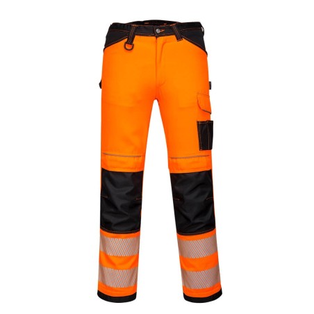 PANTALON EXTENSIBLE LÉGER HAUTE-VISIBILITÉ PW3  Colour:Orange/Noir
