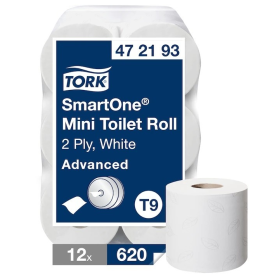 Papier toilette SMART ONE TORK mini T9 - colis de 12