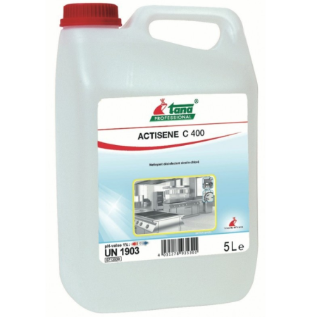 Dégraissant désinfectant chloré  homologue - APESIN C400 - bidon de 5L