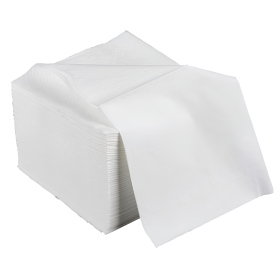 Serviettes de table 2 plis 30x30 blanc - colis de 3200