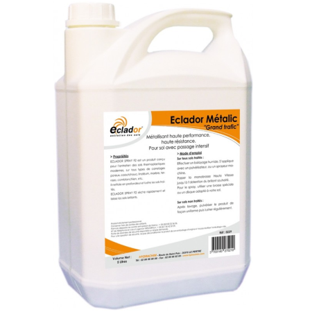 Cire émulsion acrylique métallisée GRAND TRAFIC - bidon de 5L
