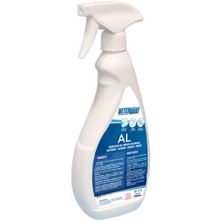 Nettoyant désinfectant toutes surfaces sans rinçage DETERQUAT AL - flacon de 750ml