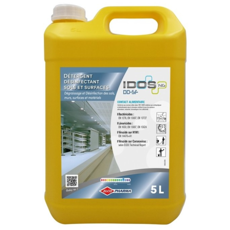 Dégraissant désinfectant contact alimentaire homologué - IDOS DD SF - bidon 5L