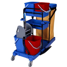 Chariot de ménage complet avec presse mâchoire