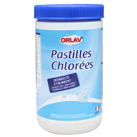 Chlore en pastilles - pot de 1kg