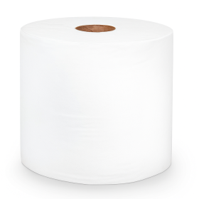 Bobine 1000f pure ouate blanche 2 ep. gauf/col format 24cm - colis de 2