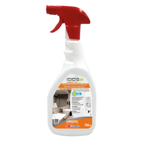 Nettoyant détartrant désinfectant floral - IDOS ACIDOBACT - flacon 750ml