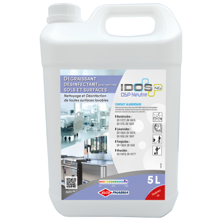 Nettoyant dégraissant désinfectant toute normes - IDOS DSP - bidon 5L