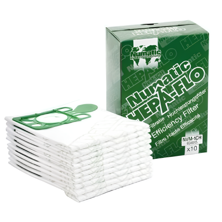 Sac pour aspirateur NUMATIC HEPAFLO 9L (604015) - lot de 10