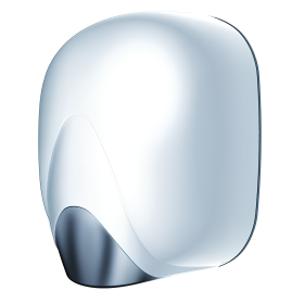 Sèche-mains air pulsé ZEFIRO capot ABS blanc