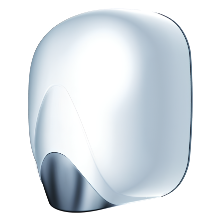 Sèche-mains air pulsé ZEFIRO capot ABS blanc