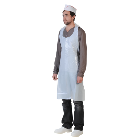 Tablier PEBD 70x120 blanc damassé  - carton de 10x100