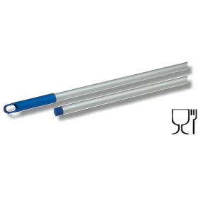 Manche alu 140cm à vis bleu