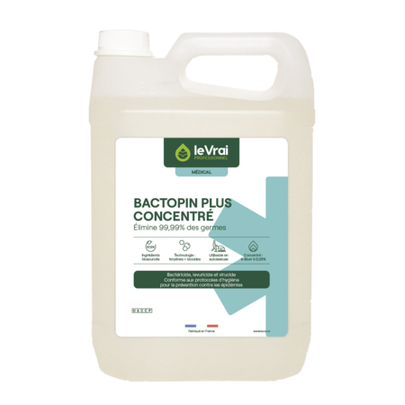 Bactopin plus concentre - détergent désodorisant désinfectant pin - bidon de 5L