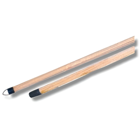 Manche bois 130cm a vis + accroche