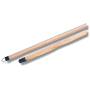 Manche bois 130cm a vis + accroche