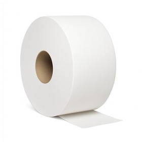 Mini Jumbo Papier toilette 2 épaisseurs 180m, pure ouate (pack de 12)