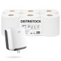 Bobine dévidage central maxi blanche 2 épaisseurs 450f éco - pack de 6