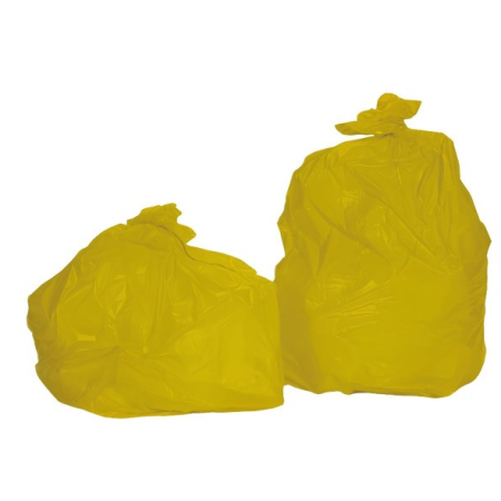 Sac poubelle 110l standard jaune - Pack de 200