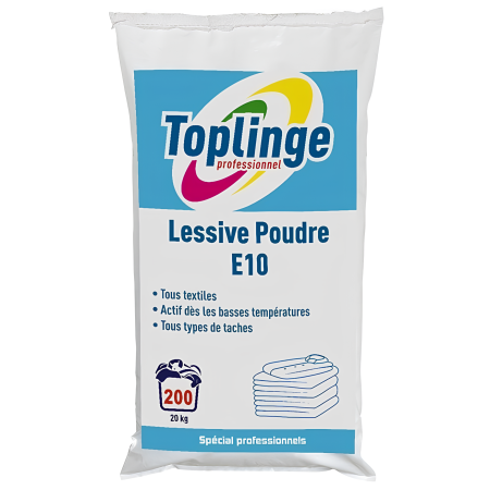 Lessive linge poudre tous textiles toutes temperatures - sac de 20 kg