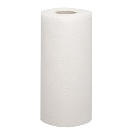 Rouleau essuie tout blanc 2 épaisseurs pure ouate gauf/col 50f - colis de 48