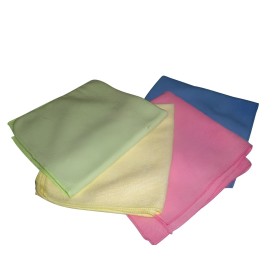 Lavette microfibre 40x40cm 250g/m²  coloris au choix - sachet de 10