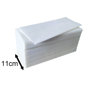 Essuie-mains enchevêtres pliés en V - 21x21cm micro gaufré - colis de 3600