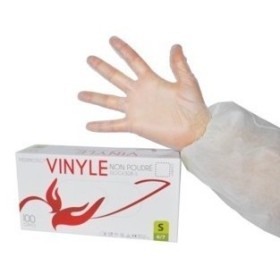 Gants vinyle non poudré - boite de 100