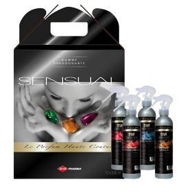 Coffret découverte 12 parfums différents SENSUAL - 12 flacons de 250ml