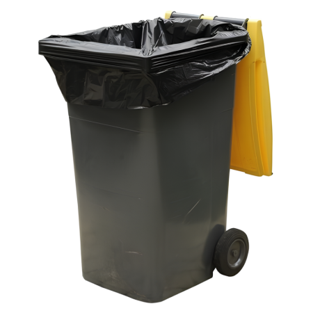 Housse container 120 litres renforcé noir - colis de 100