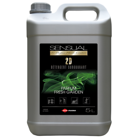 2D - détergent Surodorant SENSUAL fleur de coton - bidon de 5 L