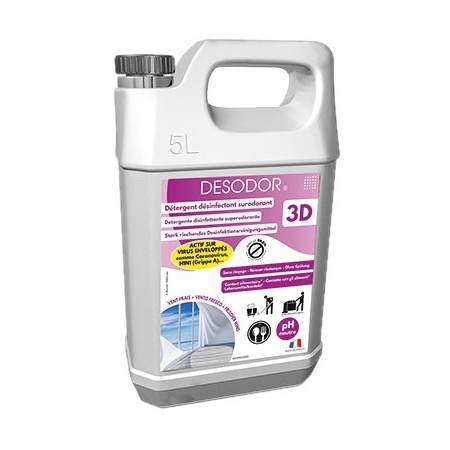 3D - détergent Surodorant désinfectant parfum au choix - bidon de 5L