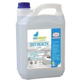 Désinfectant de surface - sans rinçage - anti-odeurs - Déterquat Oxy'Health - bidon de 5L