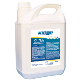 Deterquat CL 9,6% parfumé eucalyptus - bidon de 5L