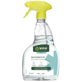 Bactopin Plus - détergent désinfectant pour milieux médicalisés - flacon de 750ml