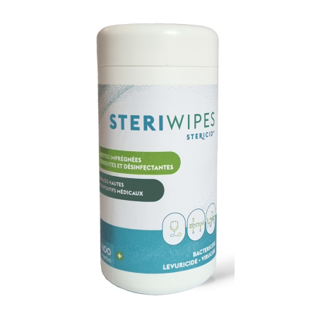Lingettes désinfectantes inodores - boîte de 100 lingettes