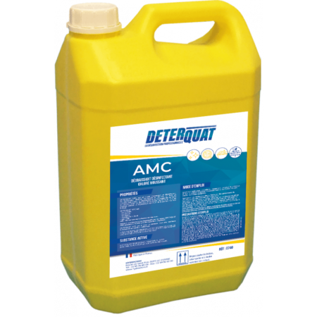 Dégraissant désinfectant chloré moussant, Deterquat AMC - bidon de 5L