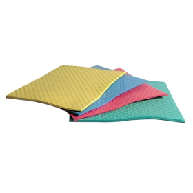 Carré vaisselle toile éponge 18x20 cm - lot de 5