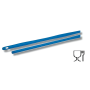 Manche haccp ergonomique monobloc 135cm