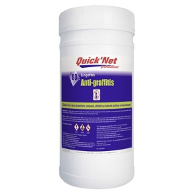 Lingettes anti-graffitis quick'net - boîte de 80 lingettes