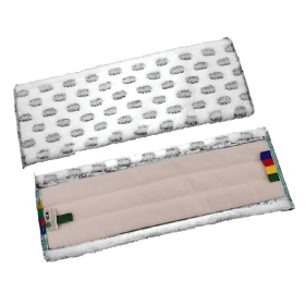 Frange microfibre velcro grattante avec points abrasifs