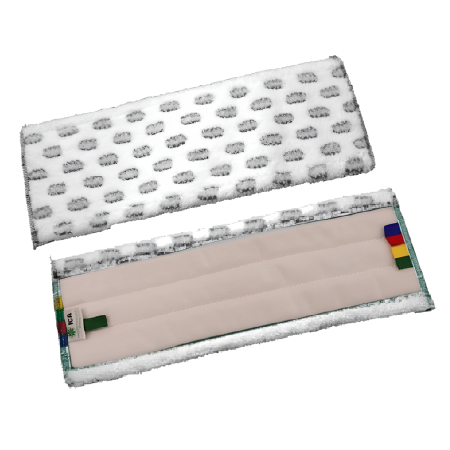 Frange microfibre velcro grattante avec points abrasifs