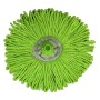 Frange à douille microfibre verte avec bande grattante