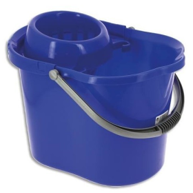 Seau 15 litres bleu avec système d'essorage
