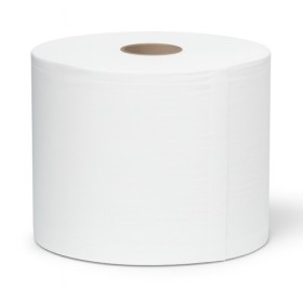 Bobine 1500f pure ouate blanche 2 ep. gauf/col format 24cm - colis de 2