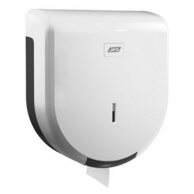 Distributeur papier mini jumbo blanc en abs