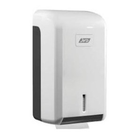 Distributeur papier toilette paquets feuille à feuille capacité 400 f en abs