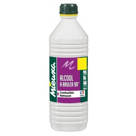 Alcool à bruler 90° - flacon de 1L