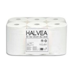 Bobine essuyage latérale blanc 2p. pure ouate gaufré / collé KC 110m - colis de 6